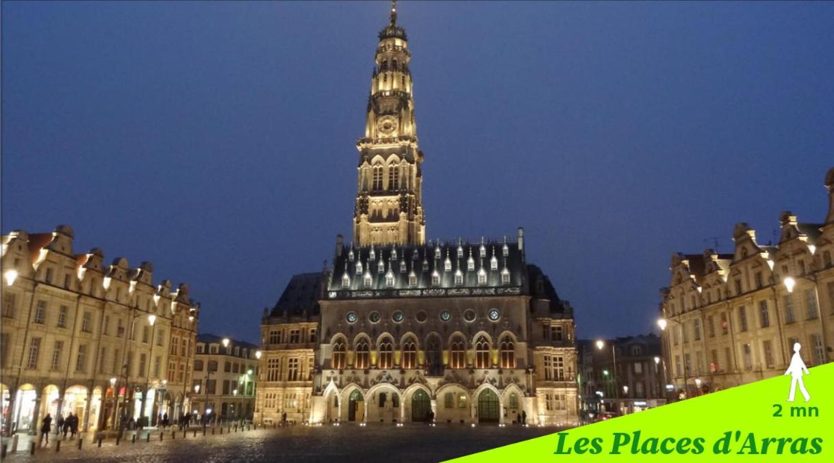 2 chambres séparées + parking privé centre ville Arras Esterno foto